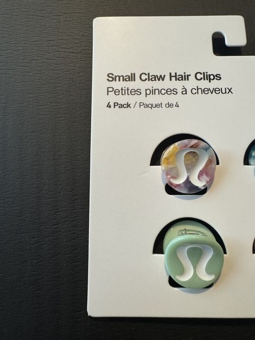 Lululemon 4 Pack Small Claw Hair Clips Multicolour Mini Hair Clamps Accessories — image 2