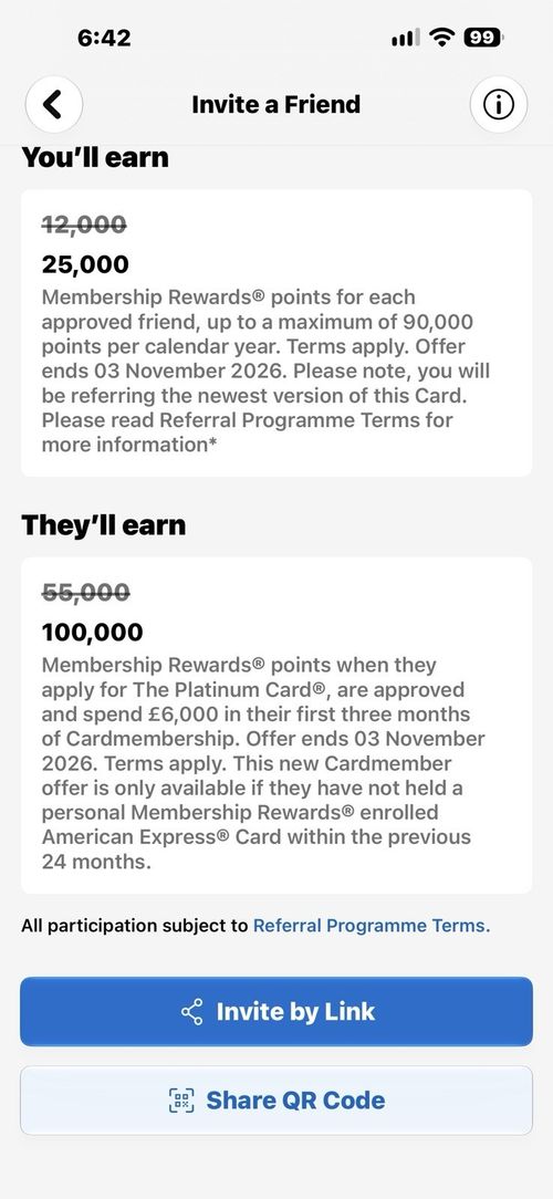 Amex Platinum Referral Code American Express **100k Amex Point** — image 4