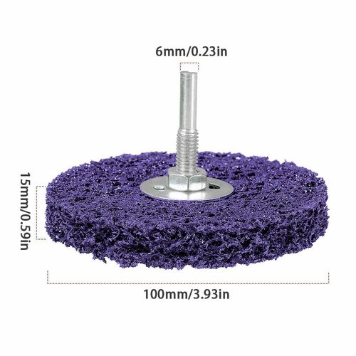 5Pcs 4'' Poly Strip Disc Wheel Paint Rust Removal Clean For Angle Grinder 100mm — image 2