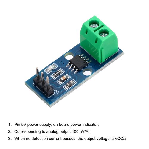 4pcs ACS712 Current Sensor AC DC 5A Range Hall Current Measuring Module — image 5