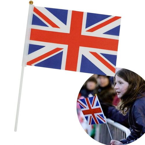 10/20PCS Union Jack Flag Small Hand Waving Flags British Party Event England — image 4
