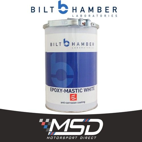 Bilt Hamber Epoxy Mastic White- Tough Steel & Alloy Waterproof Coating - 1L Pail