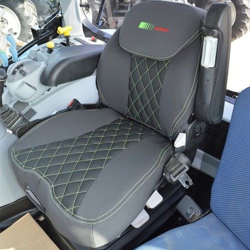 Claas Tractor Black Fabric Seat Covers Suitable for Grammer Maximo Dynamic Seat
