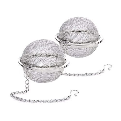 2pcs Tea Ball Strainer Stainless Steel Mesh Infuser for Loose Leaf Tea herb