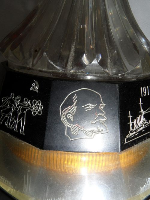 Vintage   2 USSR Rocket Lamp Soviet Space Gagarin Propaganda Night Table Light — image 13