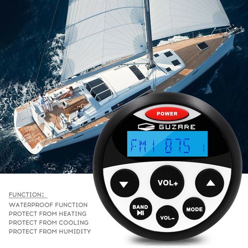 Marine Bluetooth Stereo Receiver Boat Radio USB AUX MP3 Player Audio + Antenna — image 6