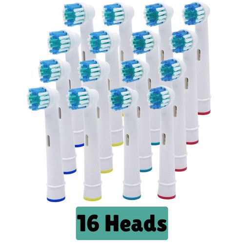16x Toothbrush Heads for Oral-b Braun Compatible Electric Toothbrush Replacement