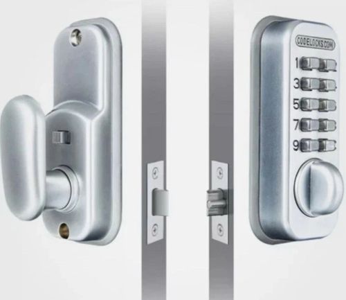 Mechanical Keyless Door Lock Push Button Combination Code Lock 60mm Silver — image 7