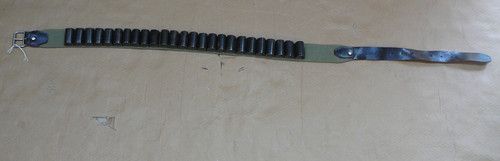 King Cobra 12g  Shotgun  belt leather / canvas Cartridge Belt Leather belt