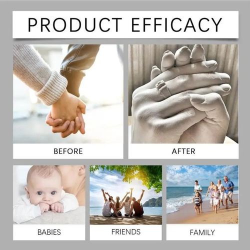 3D Hand Casting Kit Couples DIY Hand Molding Kit For Adults Keepsake Hand — image 9