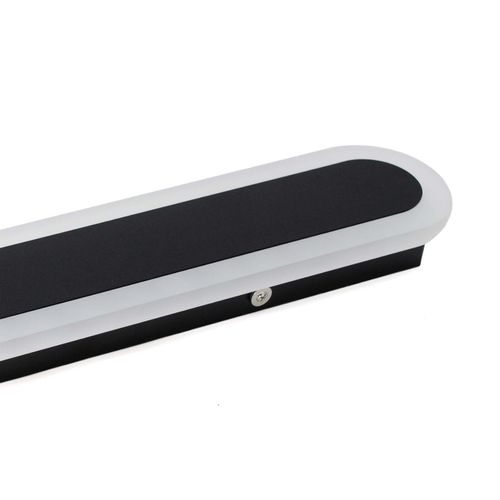 LED Linear Oval/Rectangular Wall Light Black Modern CCT IP65 Indoor/Outdoor Lamp — image 3