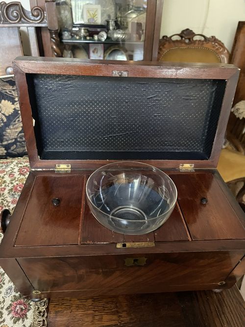 c.1870 Georgian Wood Tea Caddy  — image 7