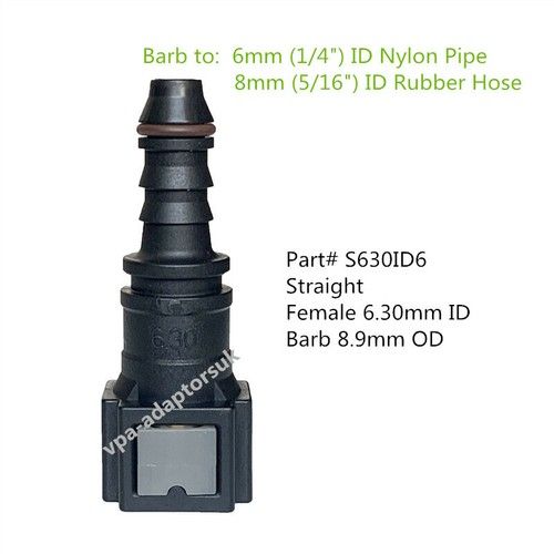 4 6mm 8mm 10mm Quick Connect Disconnect Release Fuel Line Coupler Hose Connector