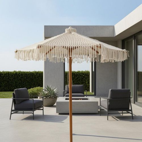Rope Sunshade Boho Decorative Sunshade Handmade — image 6