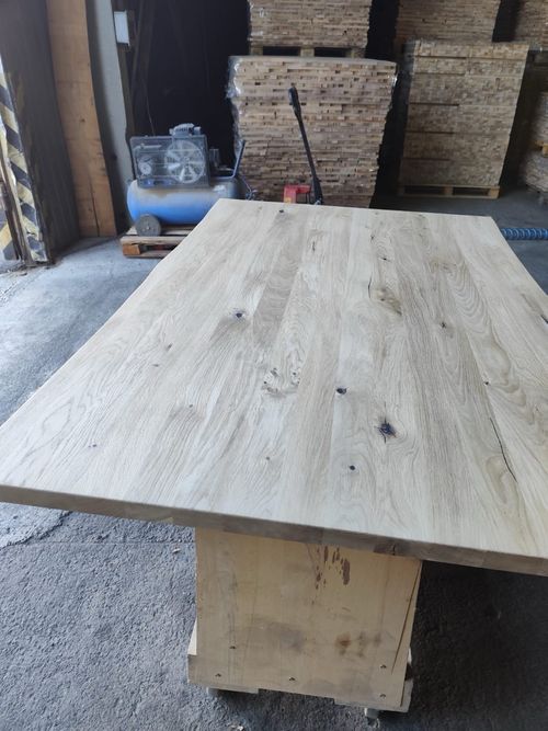 Solid Oak Worktops Countertop Rustic Custom Size UK Live Edge — image 4