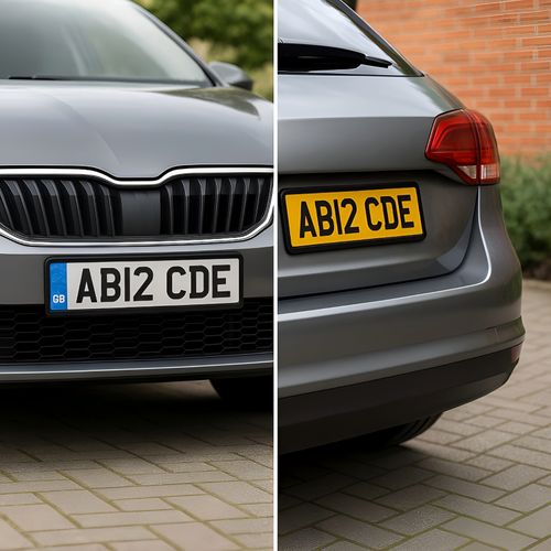 2 x "BLACK" EFFECT NUMBER PLATE HOLDER SURROUND FOR ANY CAR — image 12