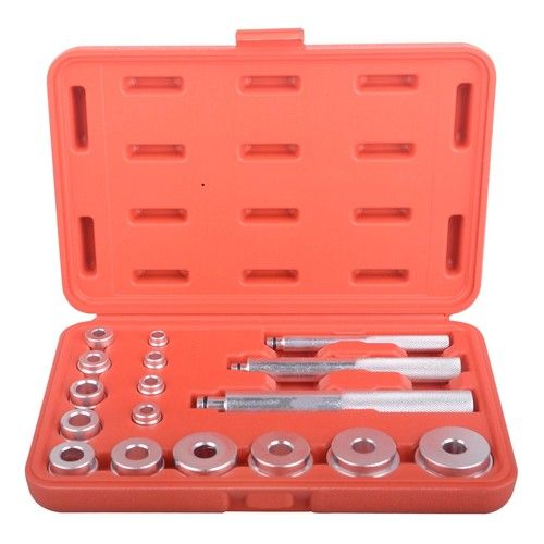 17pc Aluminum Wheel Bearing Race Seal Bush Driver Tool Set For Wheel Bearing Kit