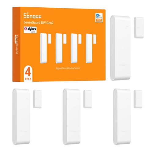 SONOFF SNZB-04PR2 Wireless Alarm Contact Sensor, Zigbee Door Window Sensor 4PCS — image 1