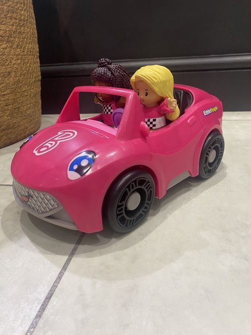 Fisher price Little People Barbie Convertible Pink Car & 2 Figures With Sounds — image 2