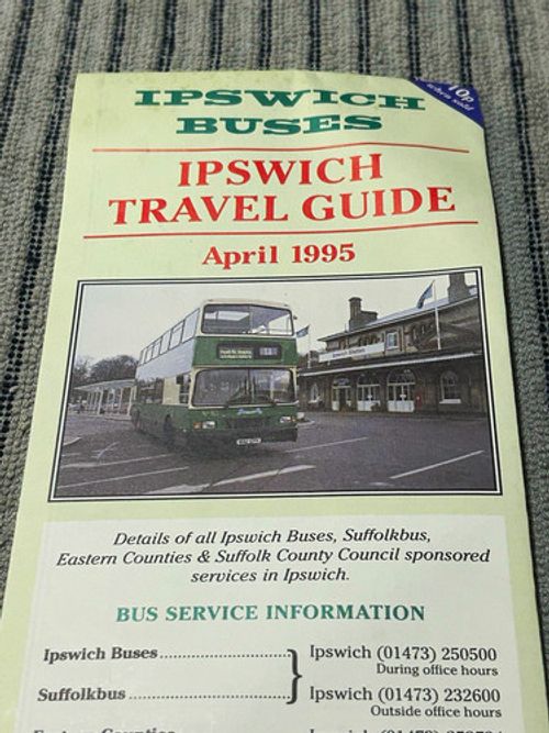 Ipswich Buses Bus Public Timetables Travel Guide Booklet April 1995