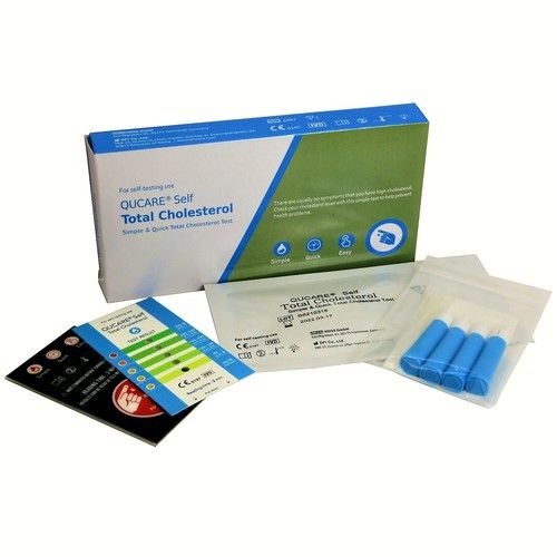Total Cholesterol Test Simple and Quick | Qucare® | 2 Tests