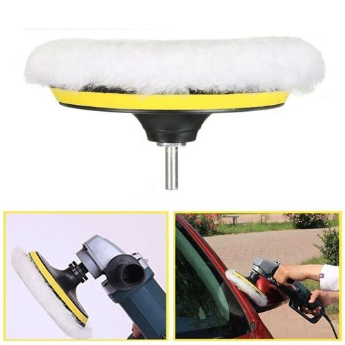 5pcs Wool Buffing Pads 6 inch Polishing Pad Polishing Buffing Pad Hook and Loop — image 3