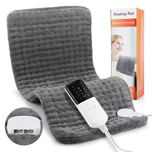 10 Levels Heating Pad Electric Heat Pad for Back Neck Shoulder Belly Pain Relief