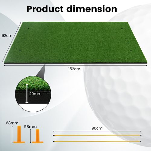 Golf Hitting Mat Artificial Turf Mat Indoor Outdoor Golf Practice Grass Mat — image 2