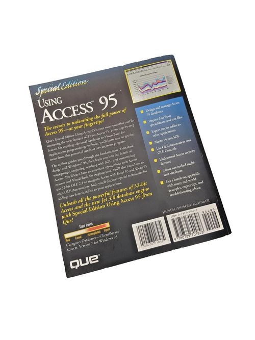 Using Access 95 Special Edition Roger Jennings Que 1995 Vintage Computer Manual — image 2
