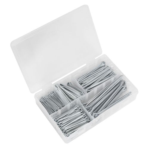 Sealey Split Pin Assortment 230pc Large Sizes Imperial Metric - Part No. AB003SP — image 1
