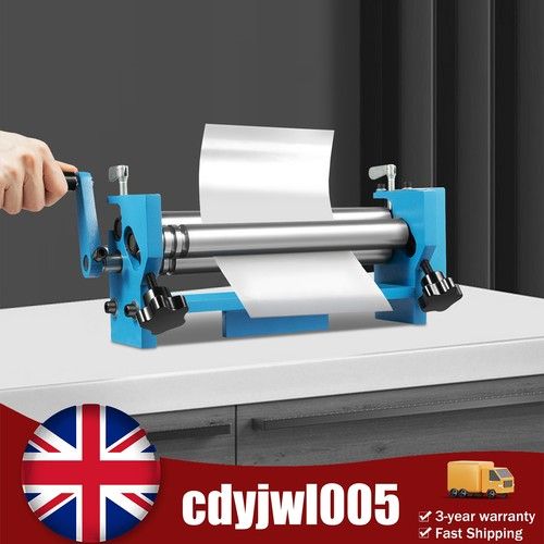 SJ 300 Manual Slip Roll Rolling Bender Steel Plate Bending Round Machine 300mm