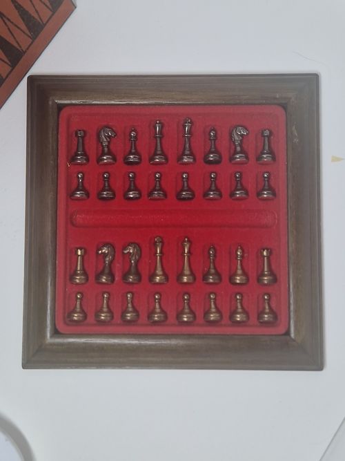 Mini Chess Set - All Chess Pieces In Wooden Box with Board — image 4