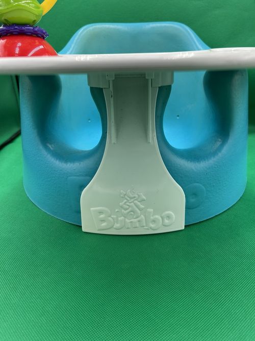 Bumbo Blue Baby Seat with Detachable Tray And Toy Floor Seat Booster — image 4