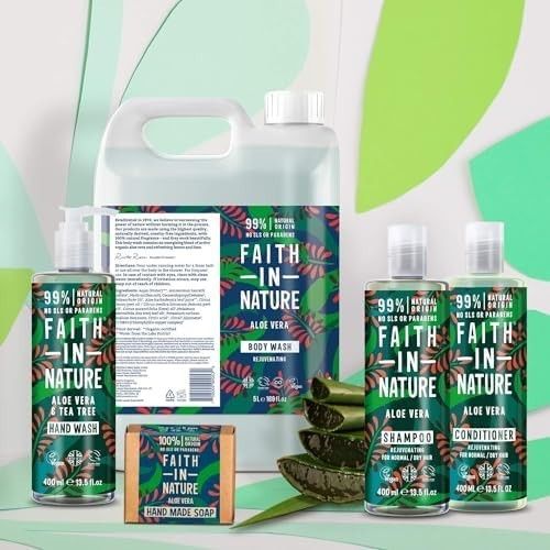 Faith In Nature Natural Aloe Vera Body Wash, Soothing Shower Gel 400ml — image 7