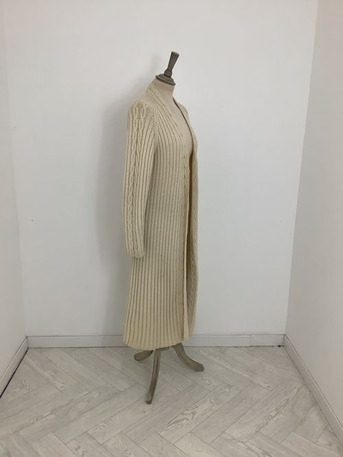 Vintage 1970s handmade cardigan cable knit fisherman chunky wool jacket #V3 — image 8