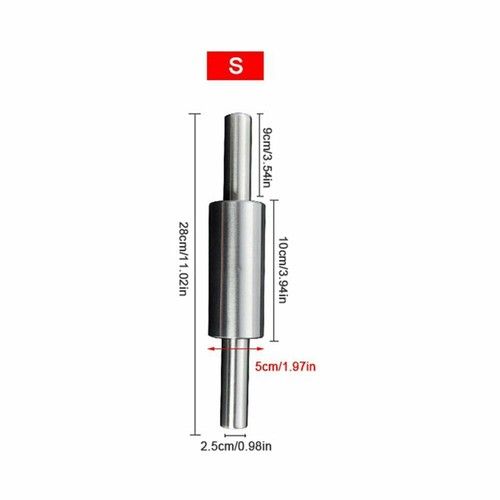 Durable Stainless Steel Pizza Non-stick Dough Roller Rolling Pin Baking Tools