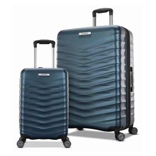 Samsonite Precision DLX Hardside 2 Piece Suitcase|Luggage Set in Blue
