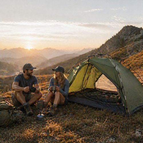 Night Cat 2 Man Tent Double Layer Waterproof Easy Setup Camping Outdoor — image 4