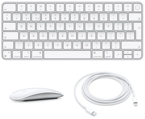 Apple Magic Keyboard with Touch ID A2449 GEN Magic Mouse 2+ Cable Genuine NEW — image 1