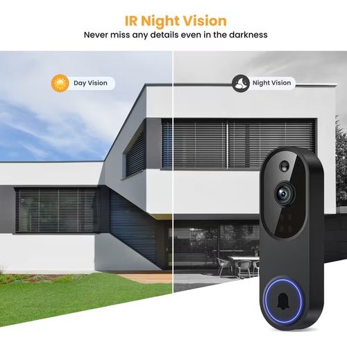 1080P Wireless Video Doorbell Camera WiFi Battery Two-Way Audio Night Vision — image 5