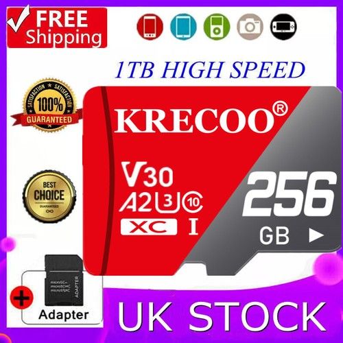 256GB Micro SD Card Memory U3 V30 Class 10 For DJI Mini 3 Drone Camera 4K Video