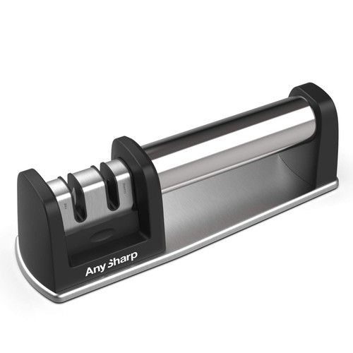 AnySharp Handlebar Grip 2 Stage Knife Sharpener with Non-Slip Base