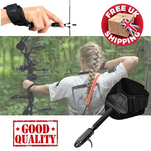 Archery Wrist Release Aid Compound Bow Release Tool Adjustable Quick Release Aid — image 1