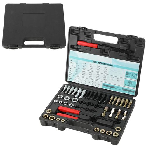 49X Thread Chaser Set Metric Thread Restorer Tool Thread Cleaner Rethreading Kit — image 3