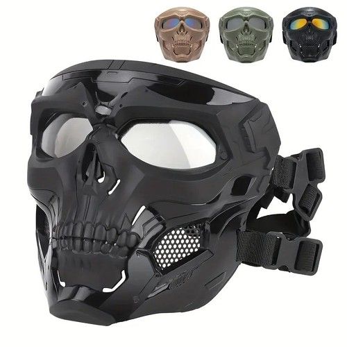 Tactical Airsoft Face Mask CS Protection AF Helmet Mask Skull Breathable Mask