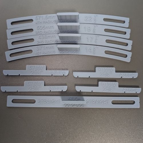 OO Gauge Track Laying Radius Templates & 67mm Spacers Kit – radius 1 – 4 — image 4