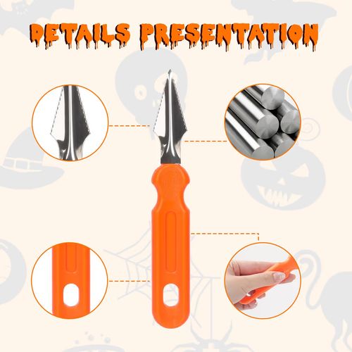 Halloween Pumpkin Carving Stencil Tool DIY Garden Sculpting Decor Party Kit Set — image 3