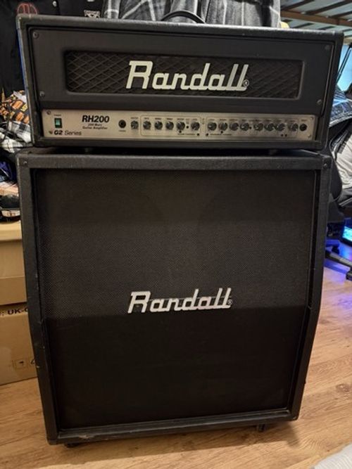 Randall RH200 G2 Series 200W Solid State 2-Channel Head & 4x12 Cab Stack