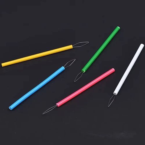 5Pcs Plastic Needle Threaders Hand Sewing Thread Guide Tools for DIY Craft Work — image 6