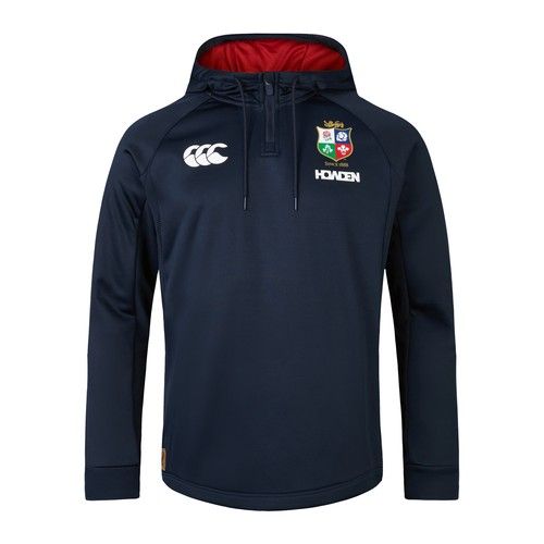 Canterbury CCC OFFICIAL British Irish Lions 2025 Mens Rugby ¼ Zip Hoodie